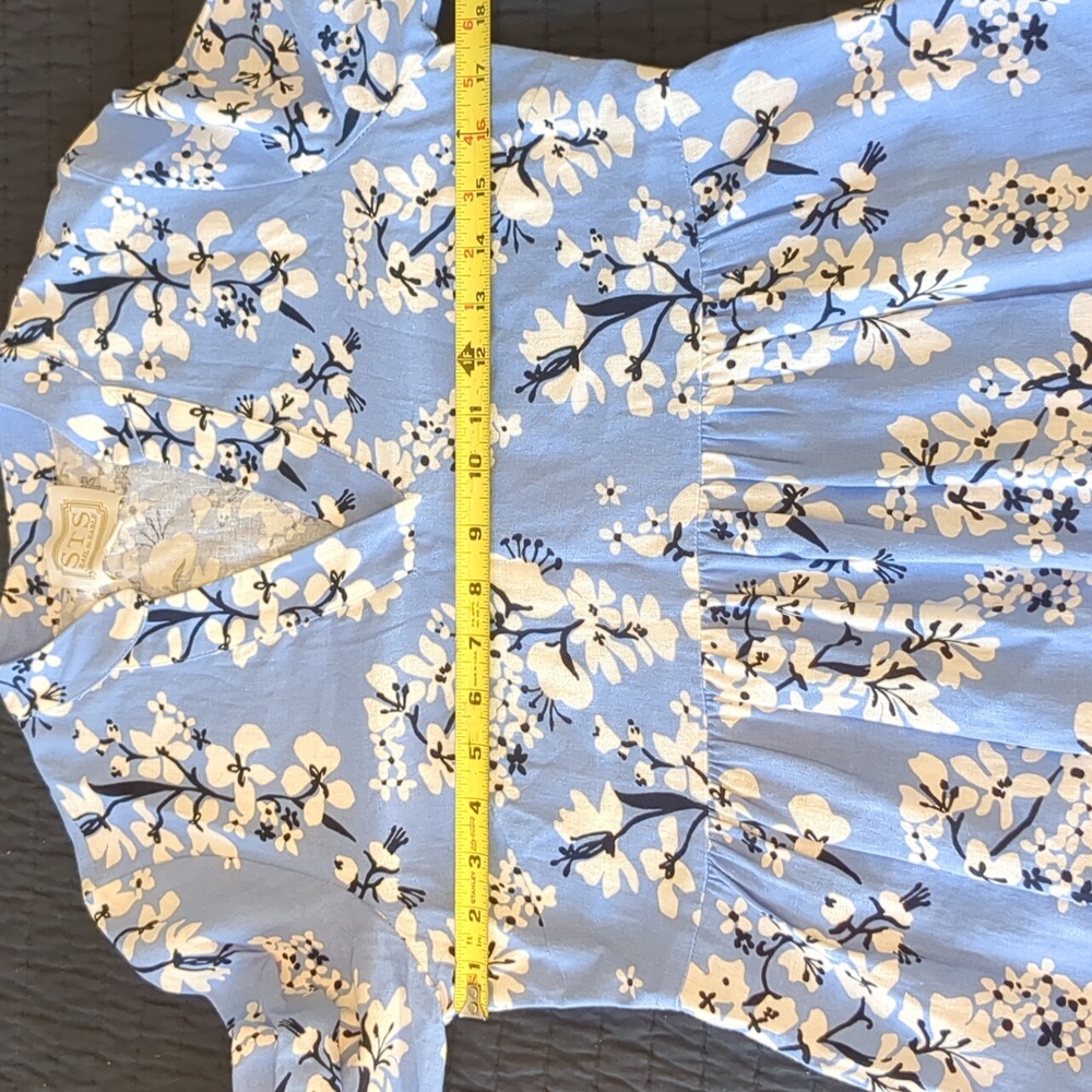 Sail to Sable Floral Bell Sleeve Dress Sz. XS - Picture 7 of 8